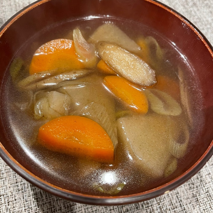 麺つゆで⭐簡単けんちん汁